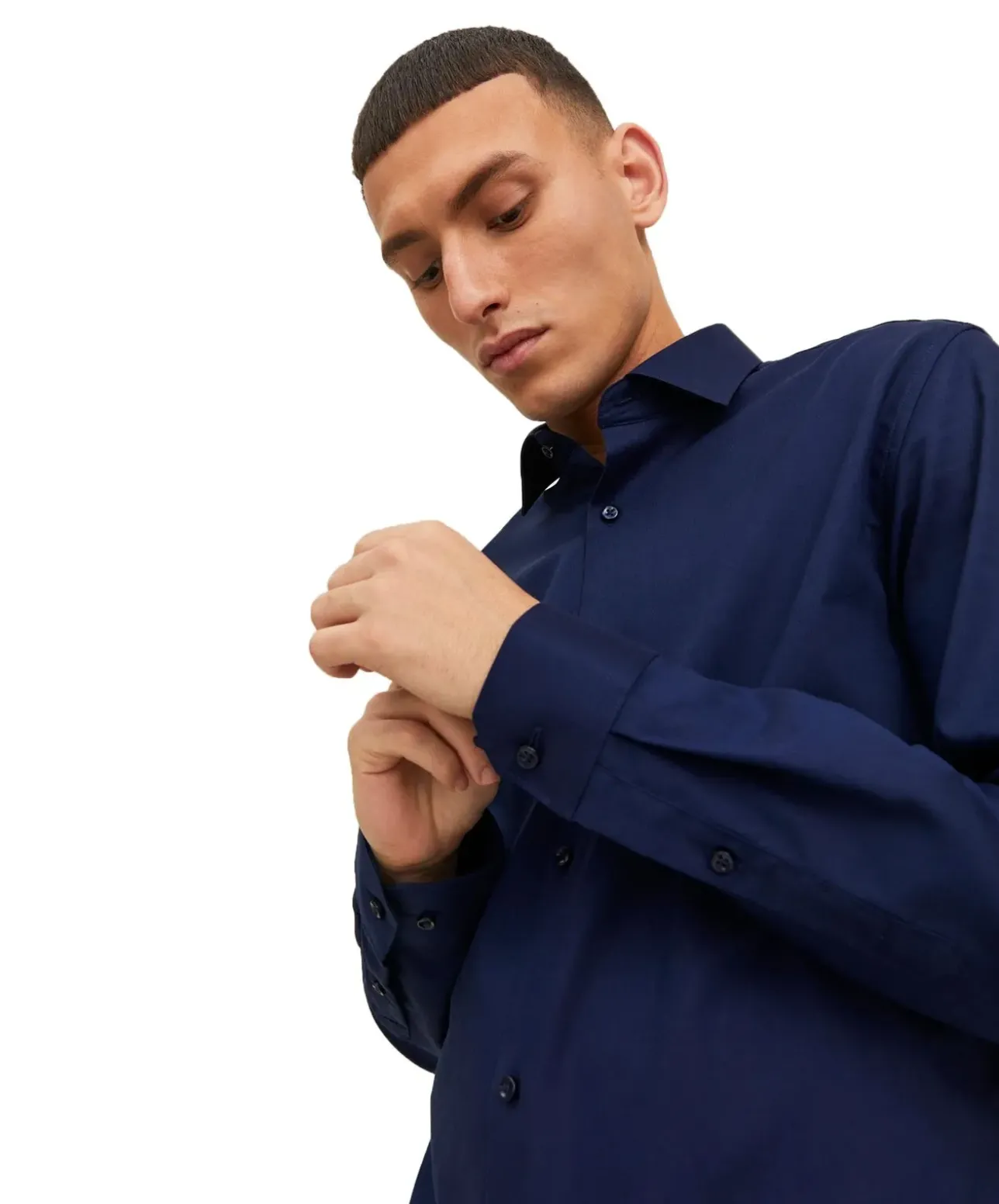 Jack & Jones Hemd Parker mit Langarm in Dunkelblau