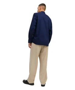 Jack & Jones Hemd Parker mit Langarm in Dunkelblau