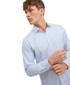 Jack & Jones Hemd Parker mit Slim Fit in Hellblau