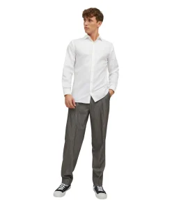 Jack & Jones Hemd Parker mit Langarm in Weiß
