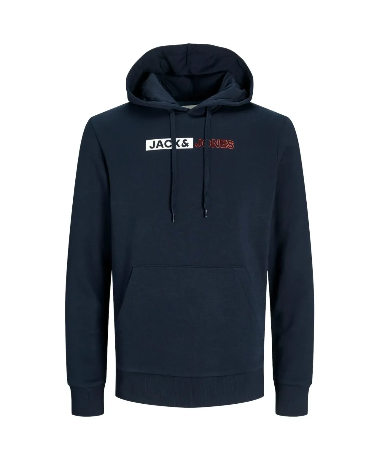 Jack & Jones Hoodie in Dunkelblau mit Logo Print