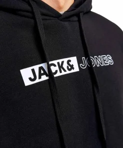 Jack & Jones Hoodie in Dunkelblau mit Front Logo