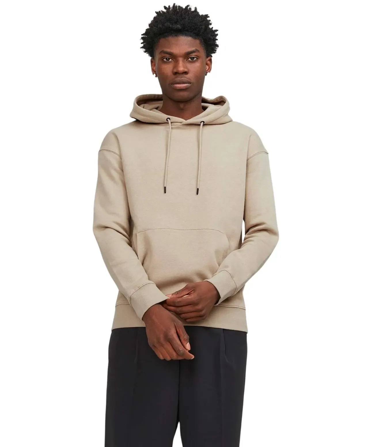 Jack & Jones Hoodie mit Bio-Baumwolle in Beige