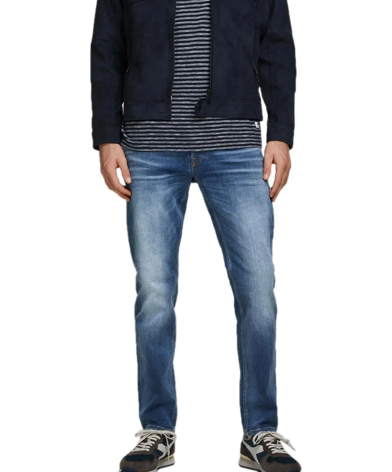 Jack & Jones Jeans Comfort Fit Mike handgefertigter Optik