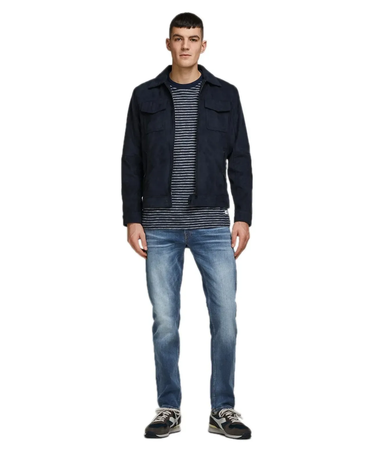 Jack & Jones Jeans Comfort Fit Mike handgefertigter Optik