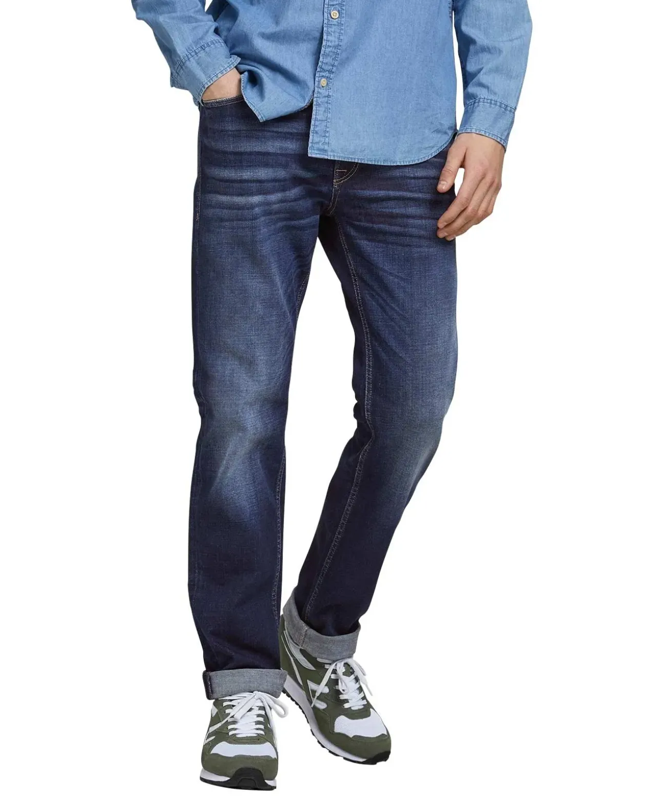 Jack & Jones Jeans Regular Fit Clark im Used-Look