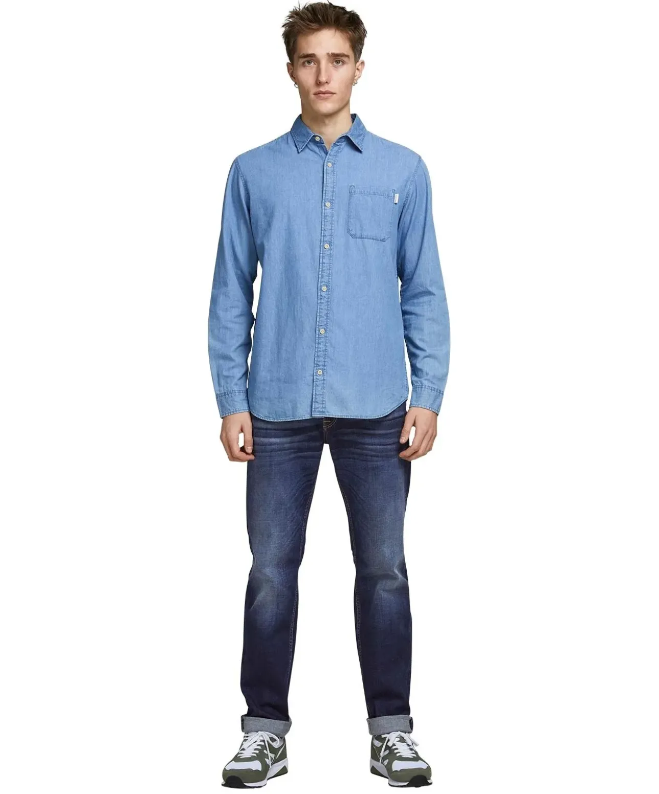 Jack & Jones Jeans Regular Fit Clark im Used-Look