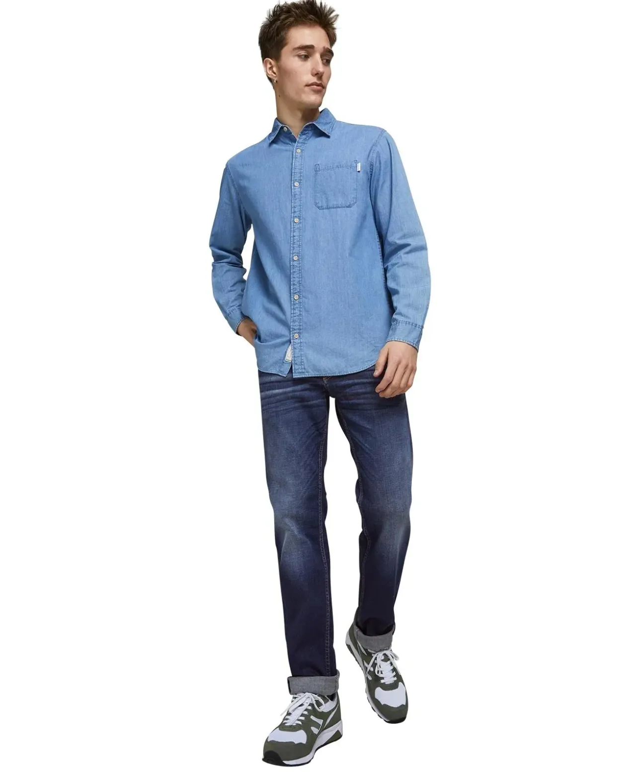 Jack & Jones Jeans Regular Fit Clark im Used-Look