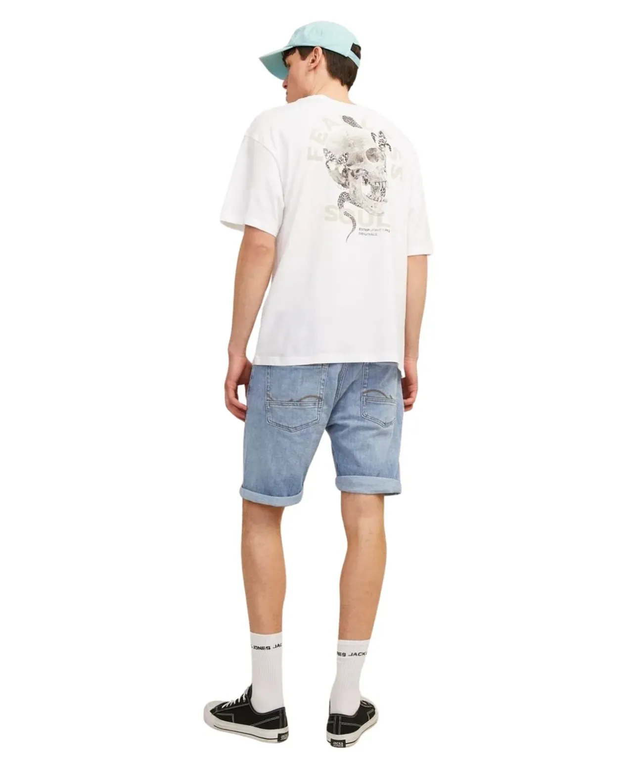Jack & Jones Jeans Shorts Chris Wood in heller-Waschung