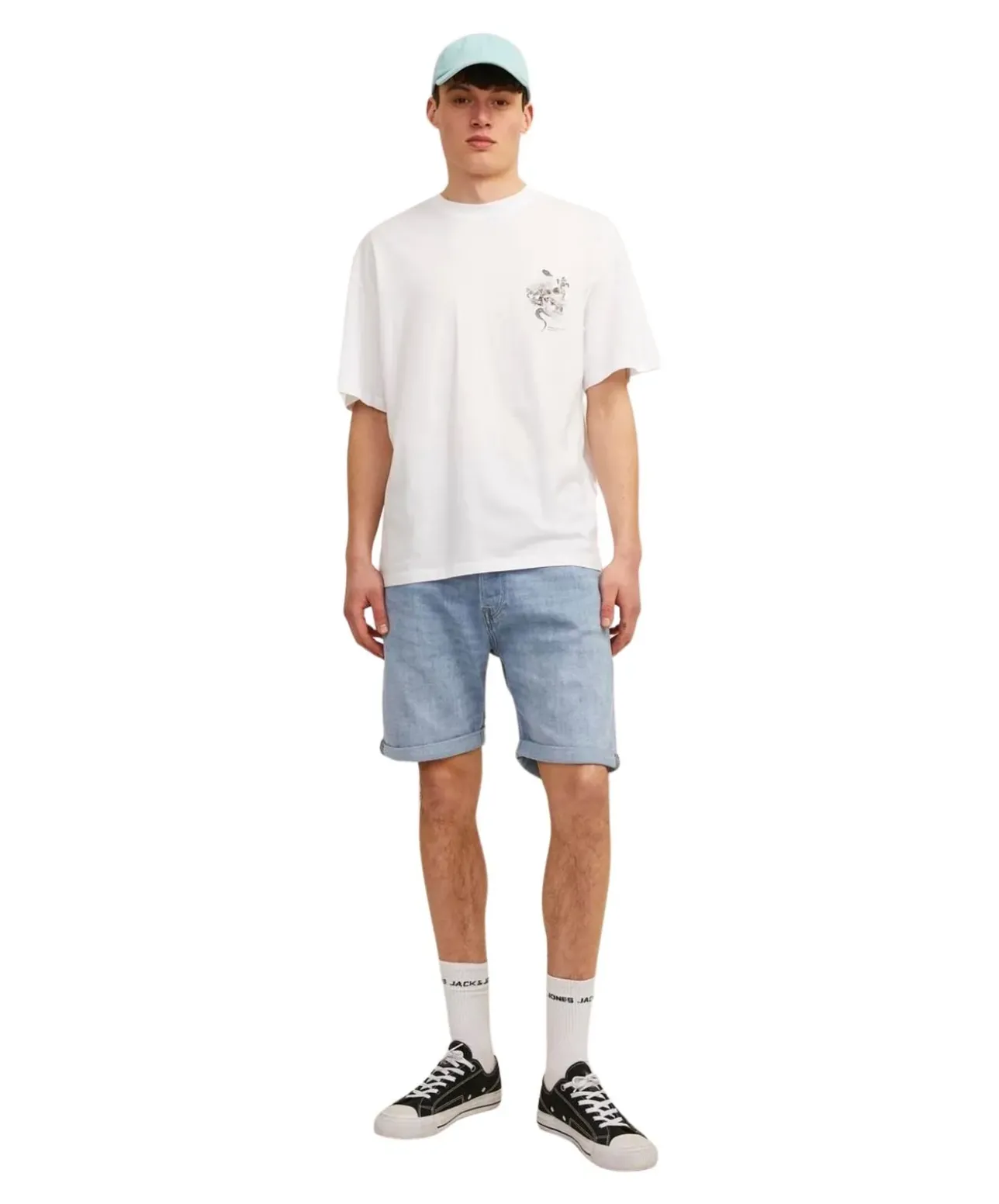 Jack & Jones Jeans Shorts Chris Wood in heller-Waschung