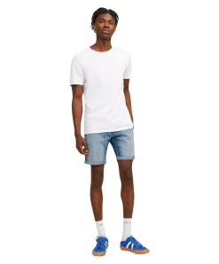 Jack & Jones Jeans Shorts Rick Blair in mittelblauer Waschung