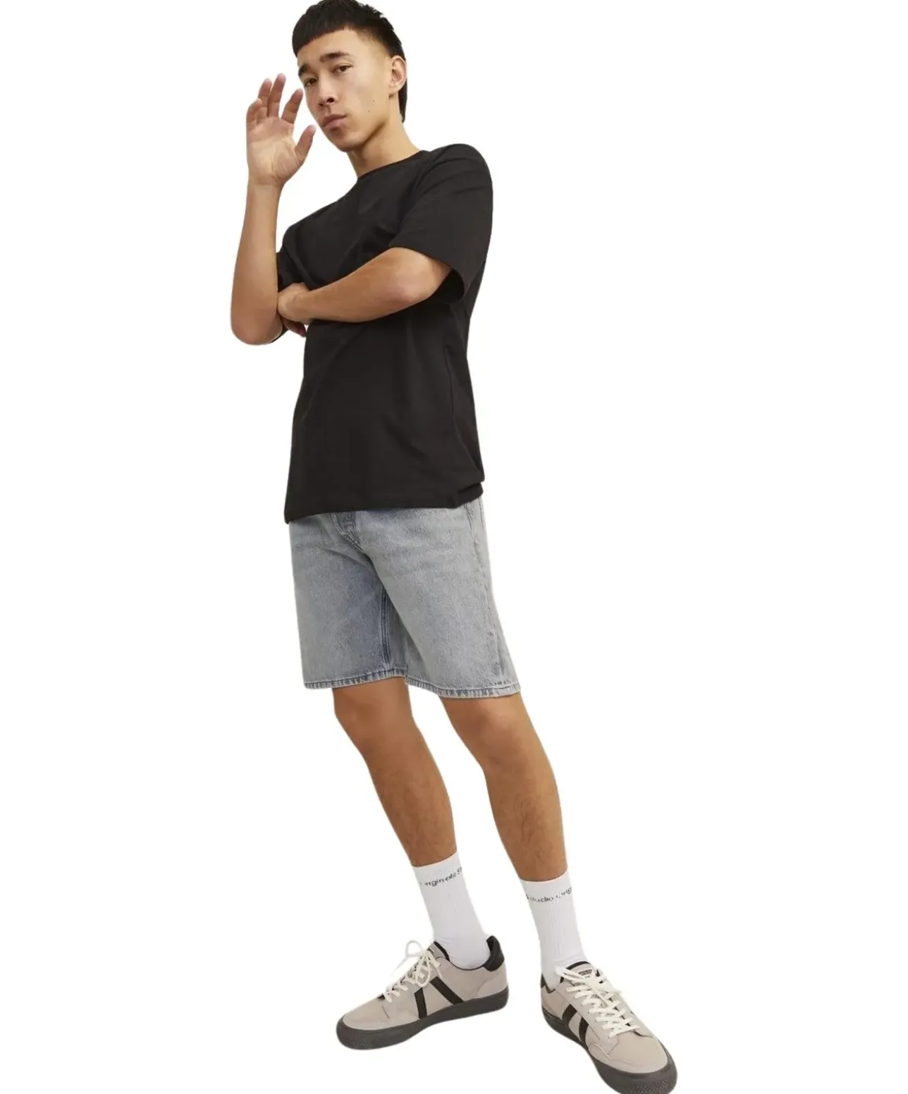 Jack & Jones Jeans Shorts Chris Cooper in Grau