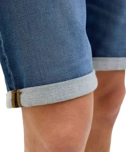 Jack & Jones Jeans Shorts Rick Icon in Mittelblau