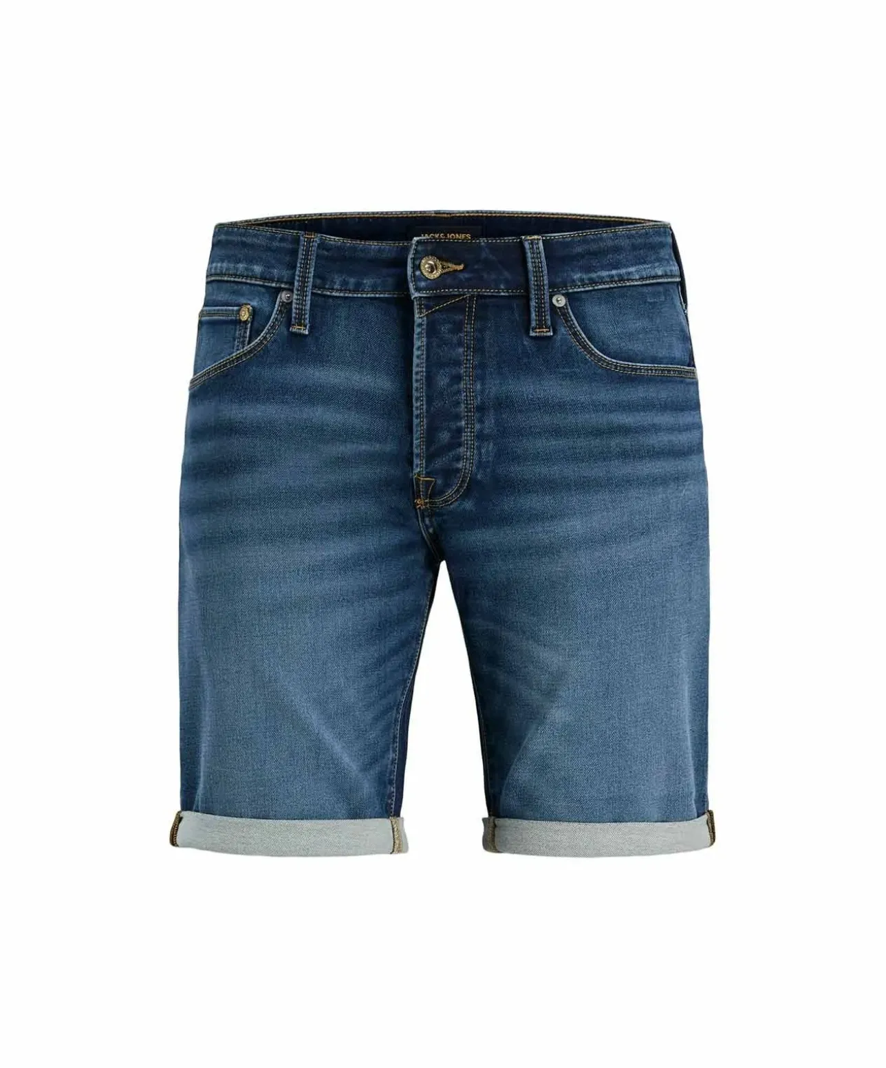 Jack & Jones Jeans Shorts Rick Icon in Mittelblau