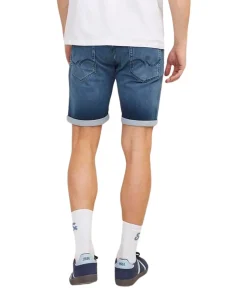 Jack & Jones Jeans Shorts Rick Icon in blauer Waschung