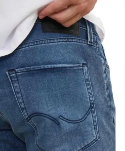 Jack & Jones Jeans Shorts Rick Icon in blauer Waschung
