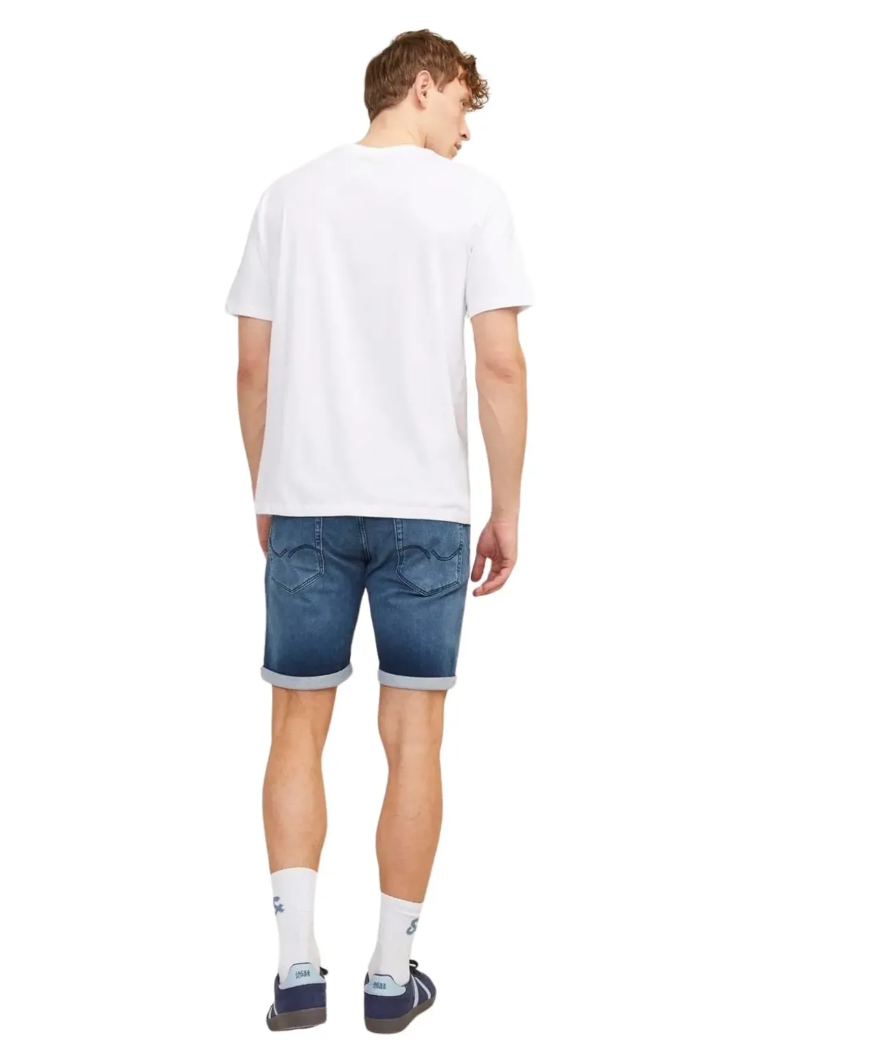 Jack & Jones Jeans Shorts Rick Icon in blauer Waschung
