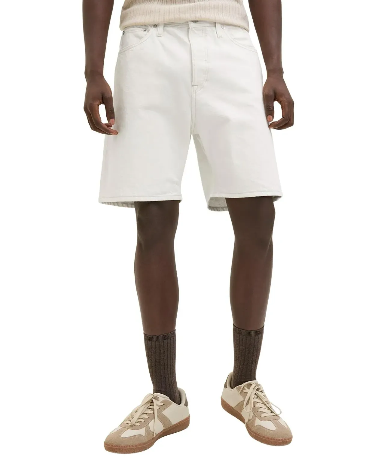 Jack & Jones Jeans Shorts Tony in Cremeweiß