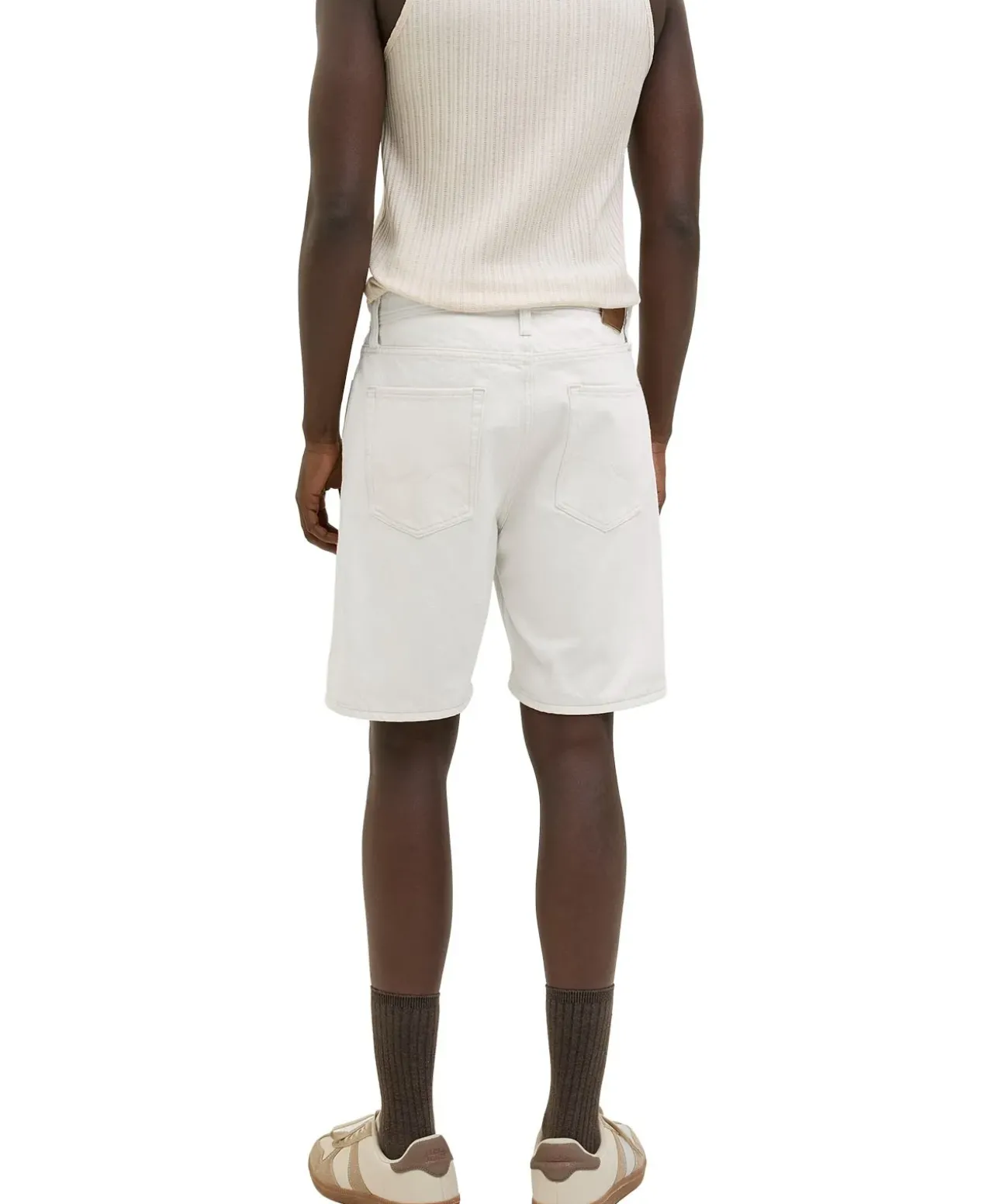 Jack & Jones Jeans Shorts Tony in Cremeweiß