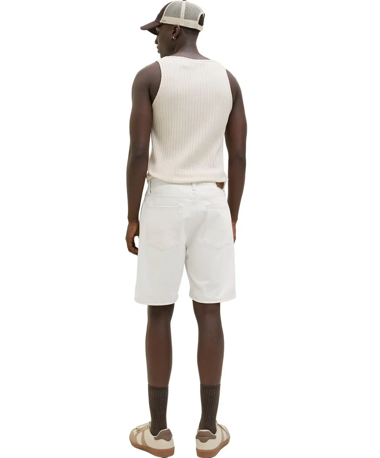 Jack & Jones Jeans Shorts Tony in Cremeweiß