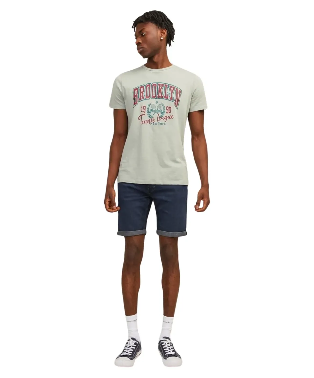 Jack & Jones Jeans Shorts Rick Icon in dunklem Dark Blue