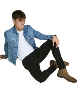Jack & Jones Jeans Skinny Fit Liam in Black Denim