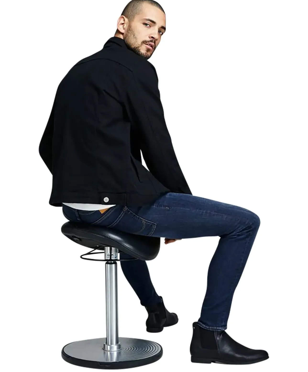 Jack & Jones Jeans Skinny Fit Liam dunklem Used-Look