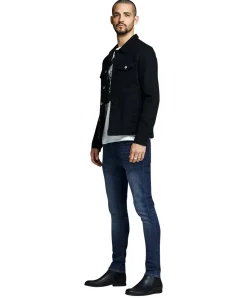 Jack & Jones Jeans Skinny Fit Liam dunklem Used-Look