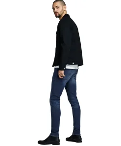 Jack & Jones Jeans Skinny Fit Liam dunklem Used-Look