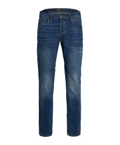 Jack & Jones Jeans Slim Fit Tim aus blauem Super-Stretch