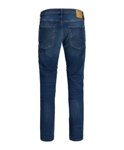 Jack & Jones Jeans Slim Fit Tim aus blauem Super-Stretch