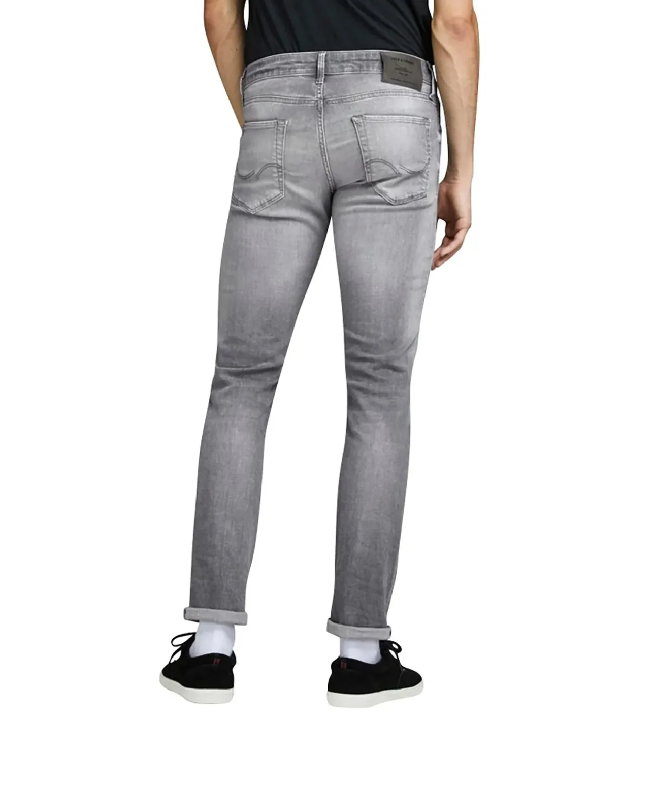 Jack & Jones Jeans Slim Fit Glenn Icon in gebleichtem Grau