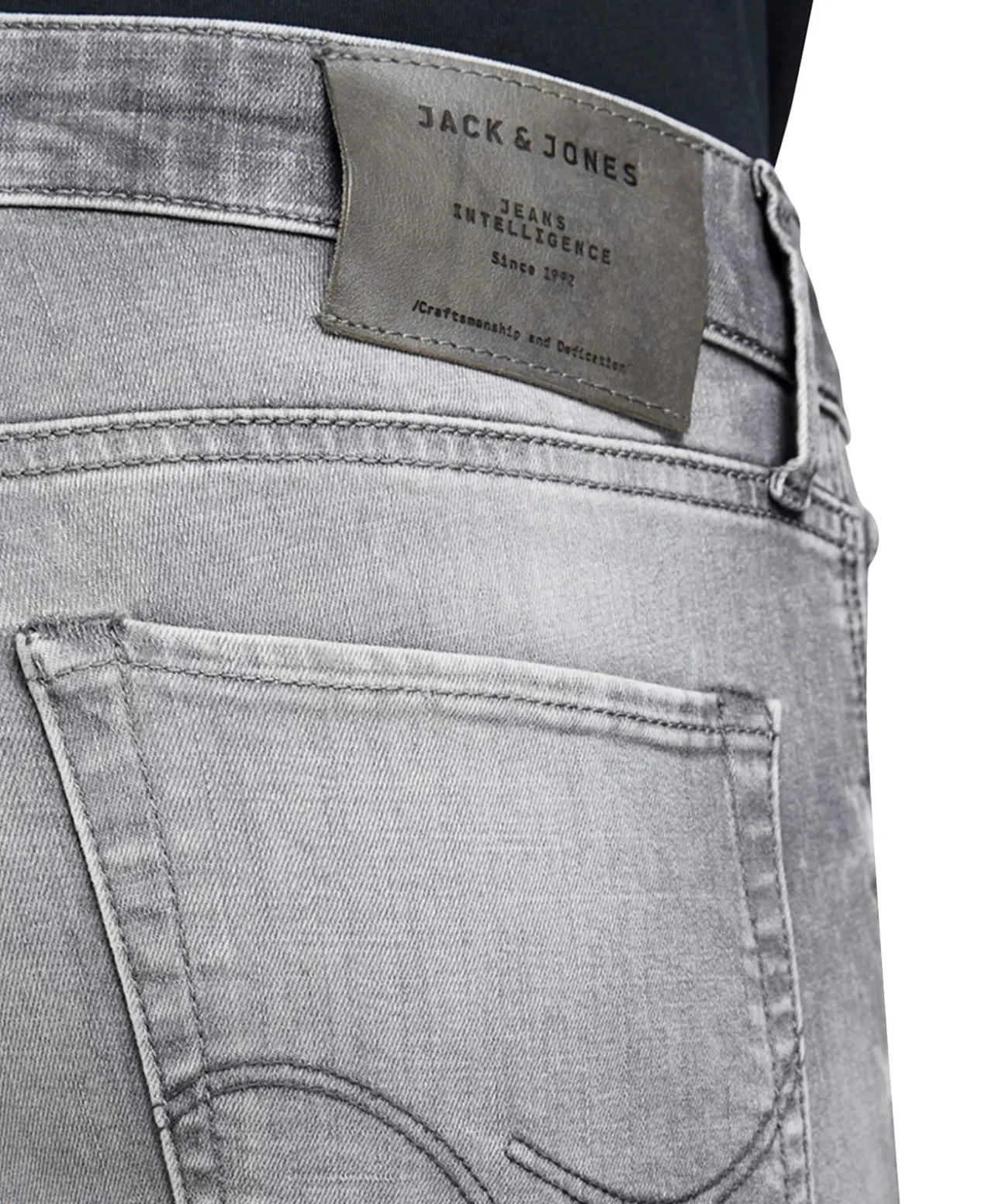 Jack & Jones Jeans Slim Fit Glenn Icon in gebleichtem Grau