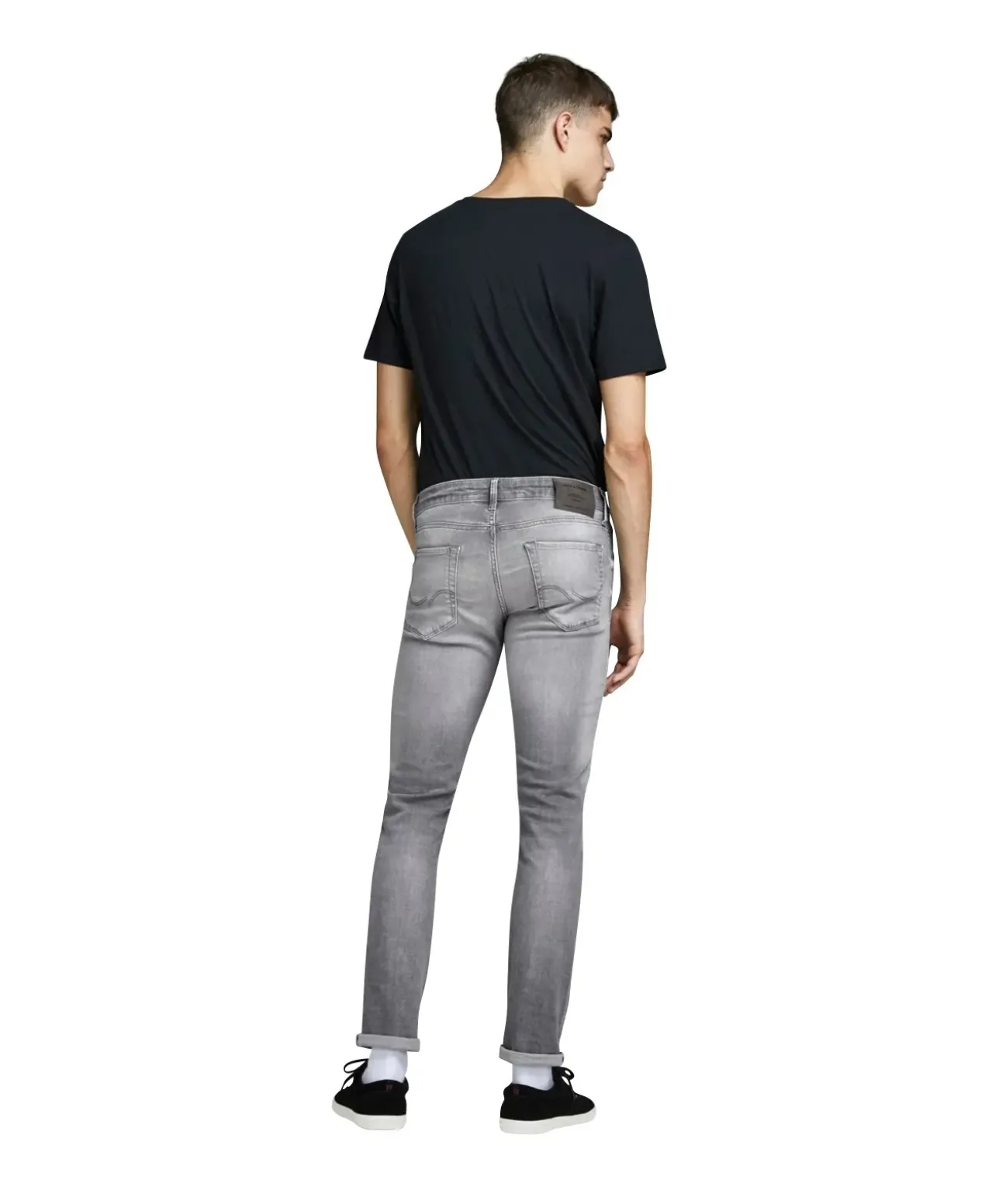 Jack & Jones Jeans Slim Fit Glenn Icon in gebleichtem Grau