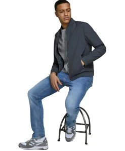 Jack & Jones Jeans Slim Fit Tim in Blue-Denim-Look
