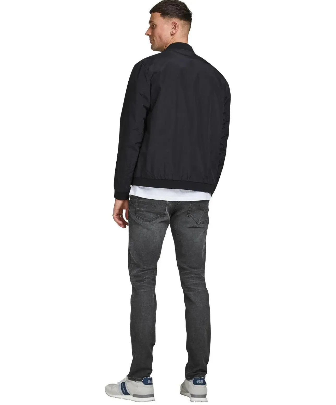 Jack & Jones Jeans Slim Fit Tim aus grauem Bio-Material