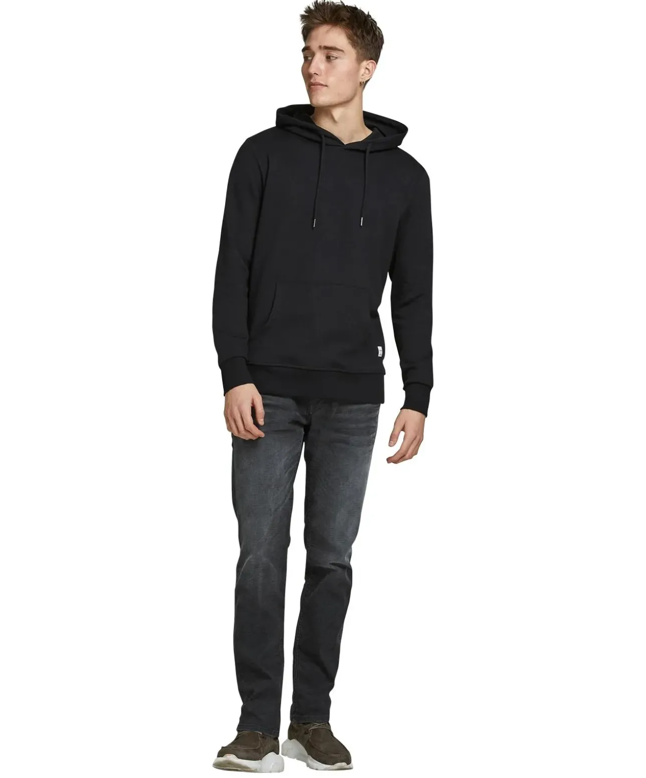 Jack & Jones Jeans Slim Fit Tim aus grauem Bio-Material