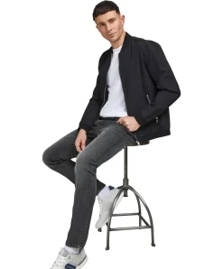 Jack & Jones Jeans Slim Fit Tim aus grauem Bio-Material