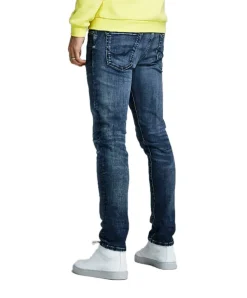 Jack & Jones Jeans Slim Fit Glenn in blauem Used-Look