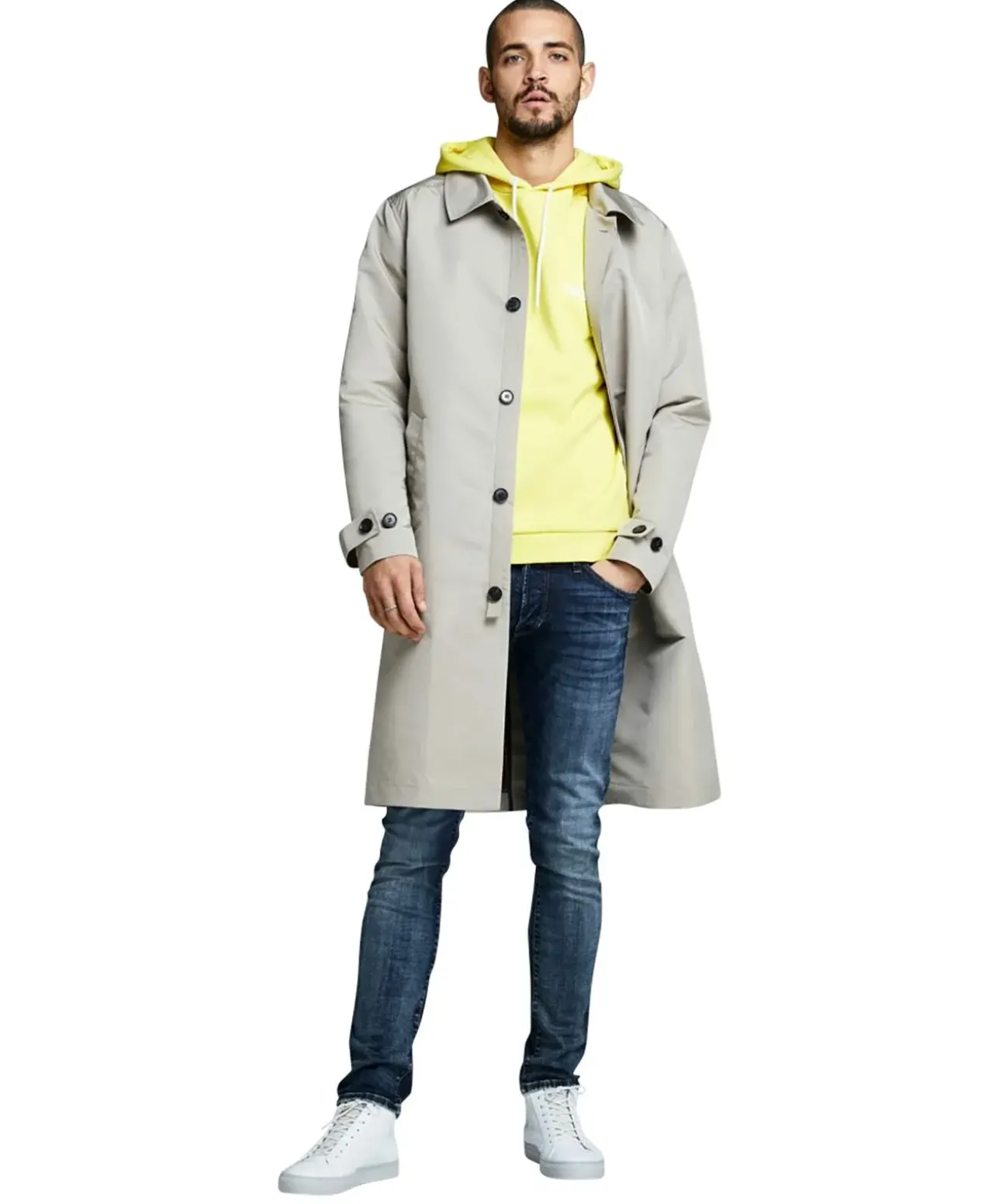 Jack & Jones Jeans Slim Fit Glenn in blauem Used-Look