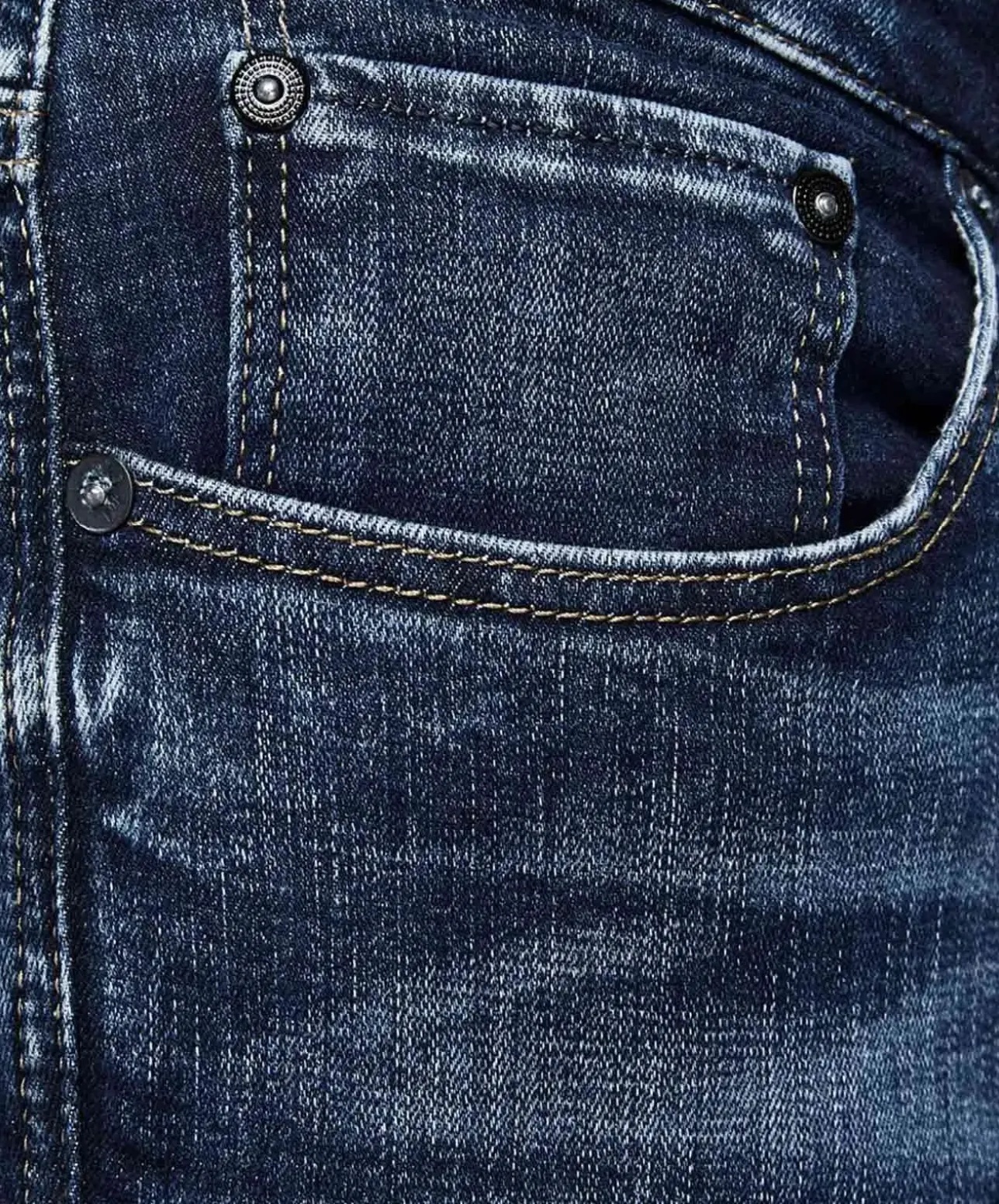 Jack & Jones Jeans Slim Fit Glenn in blauem Used-Look