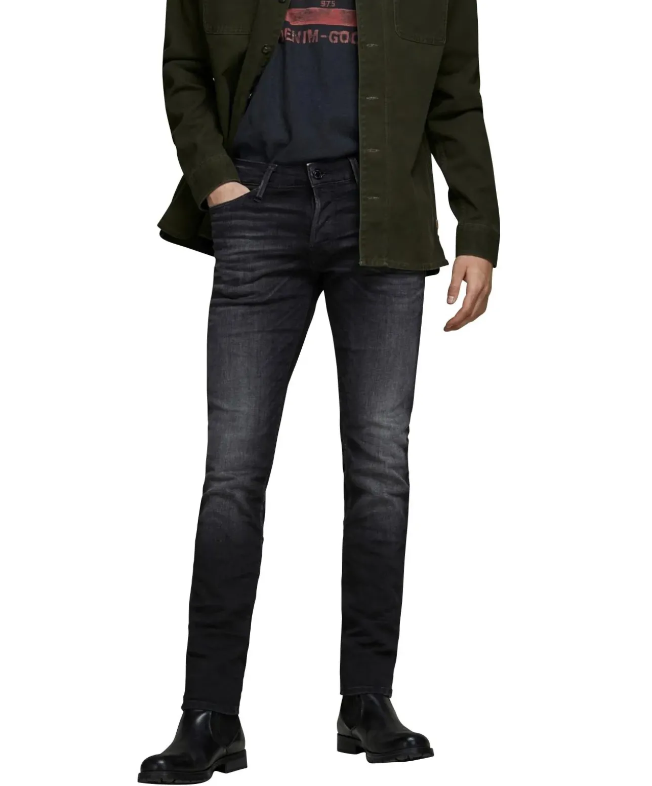 Jack & Jones Jeans Slim Fit Glenn Icon mit Bio-Baumwolle