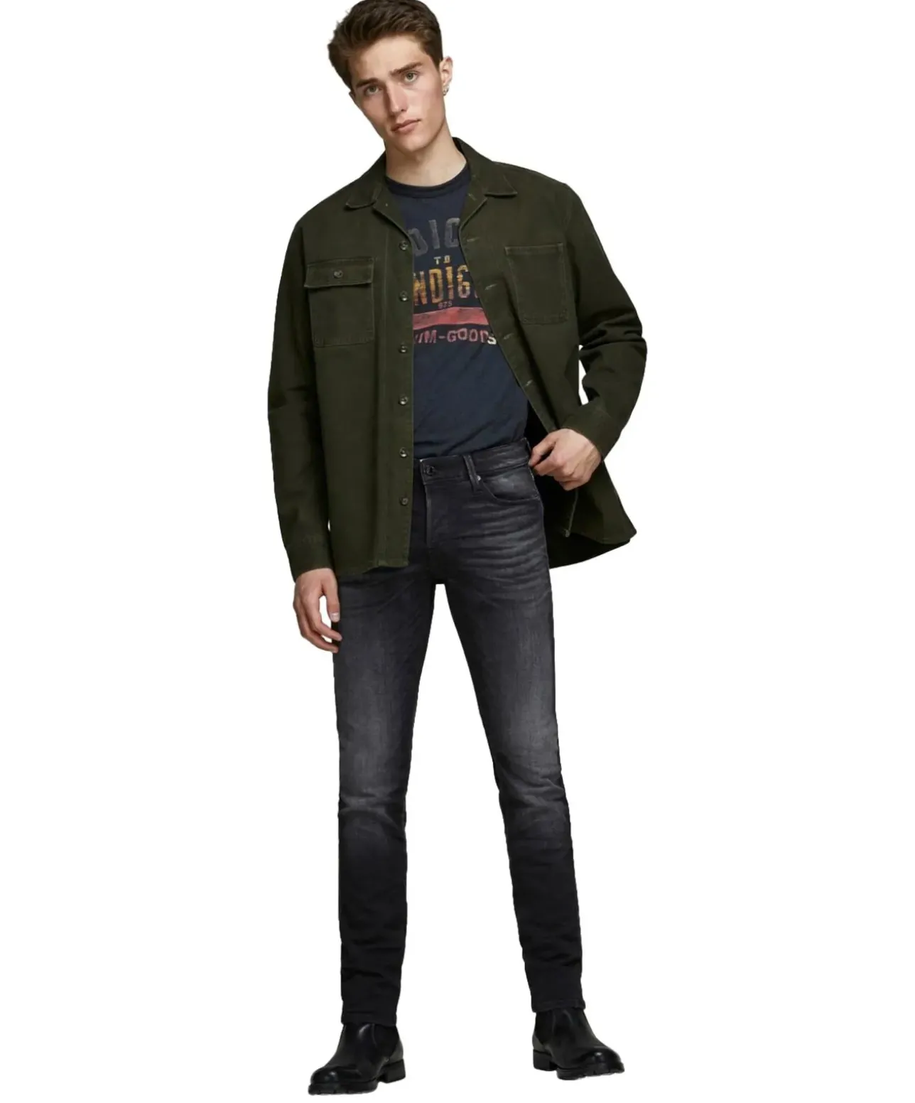 Jack & Jones Jeans Slim Fit Glenn Icon mit Bio-Baumwolle