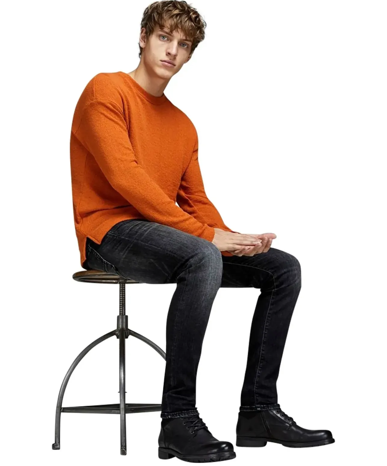 Jack & Jones Jeans Slim Fit Glenn in Black Vintage-Look