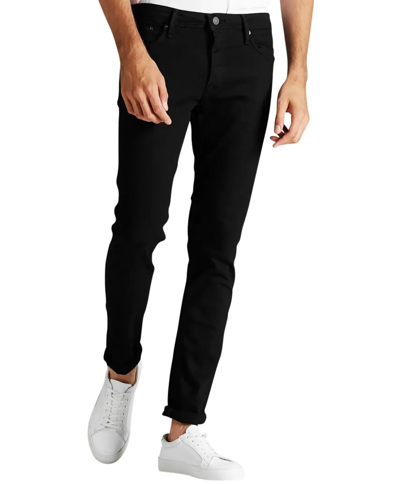 Jack & Jones Jeans Slim Fit Glenn im schwarzem Felix-Style