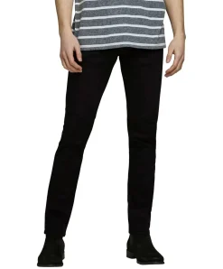 Jack & Jones Jeans Slim Fit Glenn Icon aus schwarzem Super-Stretch