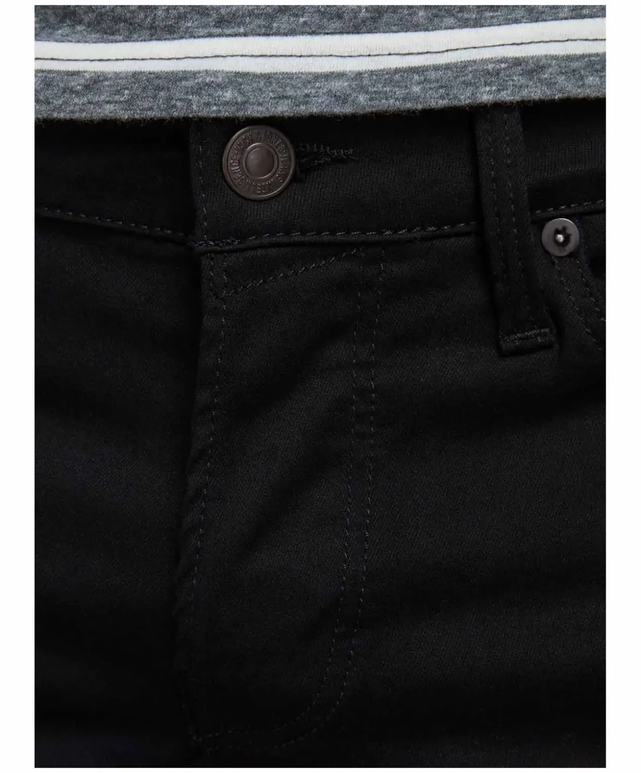 Jack & Jones Jeans Slim Fit Glenn Icon aus schwarzem Super-Stretch