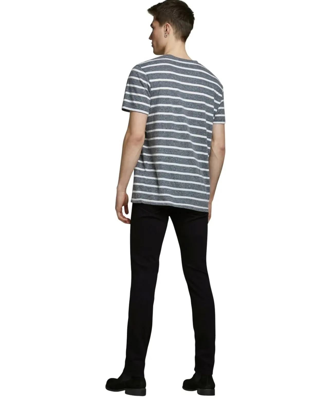 Jack & Jones Jeans Slim Fit Glenn Icon aus schwarzem Super-Stretch