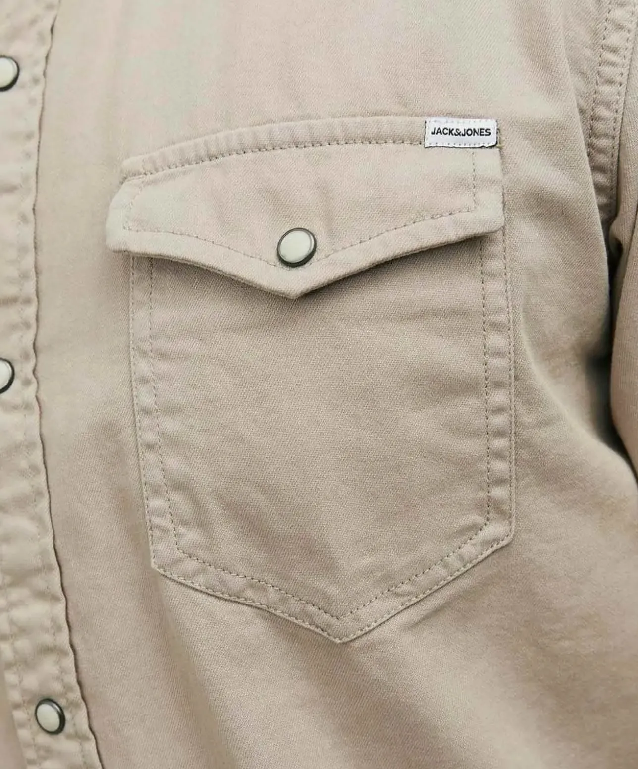 Jack & Jones Jeanshemd Heridan Shirt in Beige