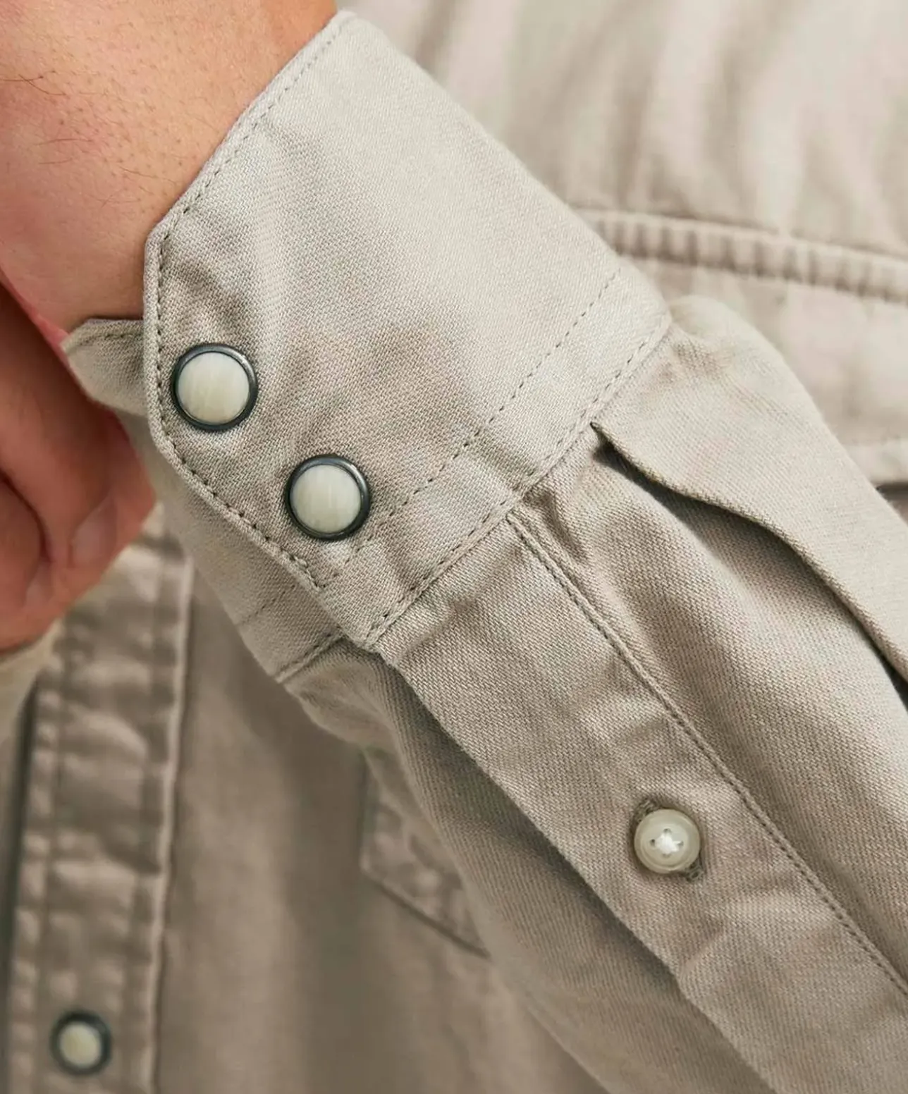Jack & Jones Jeanshemd Heridan Shirt in Beige